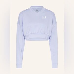 Under Armour Women’s Light Lavender Cropped V-Neck Sweatshirt
